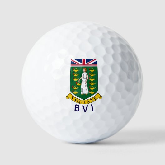 Britische Jungfrauen Golfball (Vorderseite)