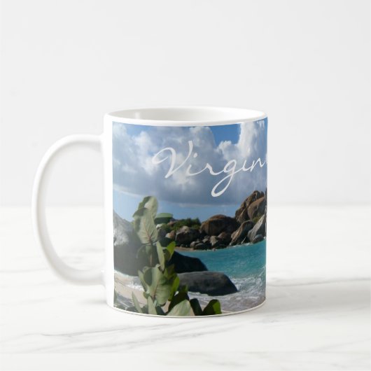Britische Jungfrauen, Gorda, The Baths Beach Kaffeetasse (Links)