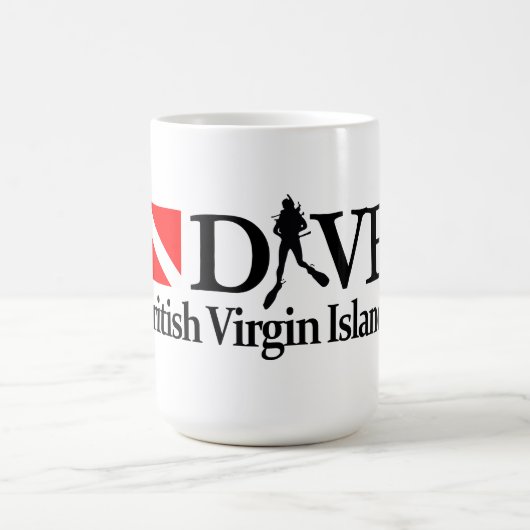 Britische Jungfrauen-Inseln DV4 Kaffeetasse (Mittel)