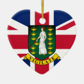 Britische Jungfrauen Keramik Ornament (Vorne)