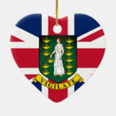 Britische Jungfrauen Keramik Ornament (Hinten)