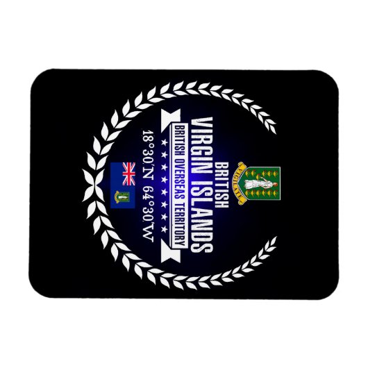 Britische Jungfrauen Magnet (Horizontal)