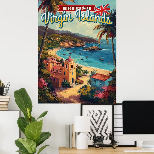 Britische Jungfrauen Poster (Heimbüro)