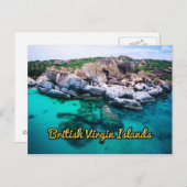 Britische Jungfrauen Postkarte (Vorne/Hinten)