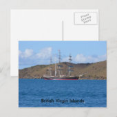 Britische Jungfrauen Postkarte (Vorne/Hinten)