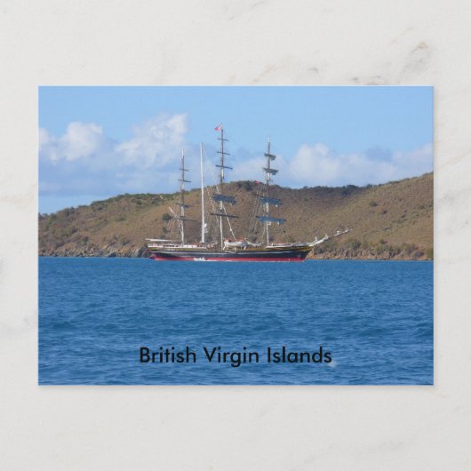 Britische Jungfrauen Postkarte (Vorderseite)