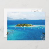 Britische Jungfrauen Postkarte (Vorne/Hinten)