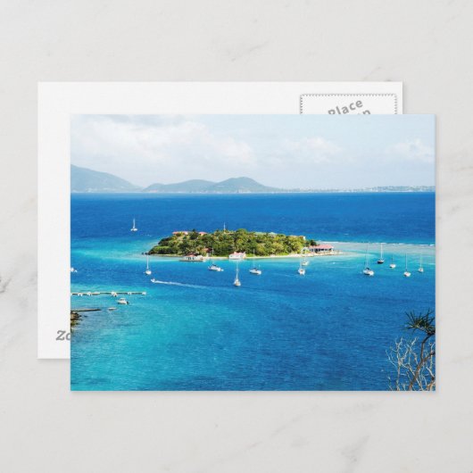 Britische Jungfrauen Postkarte (Vorne/Hinten)