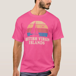 Britische Jungfrauen Sailboat 70er T-Shirt