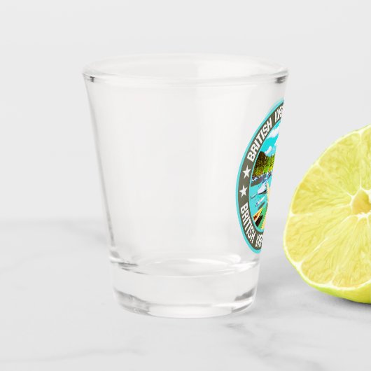 Britische Jungfrauen Schnapsglas (Links)