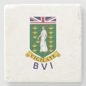 Britische Jungfrauen Steinuntersetzer (Vorderseite)