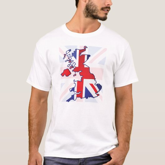 BRITISCHE Karte T-Shirt (Vorderseite)