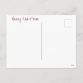 Britische Katze. Santa Katze. Weihnachtspostkarte Feiertagspostkarte (Rückseite)