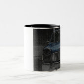 Britische klassische Grafik Mini Coopers Digital Zweifarbige Tasse (Mittel)