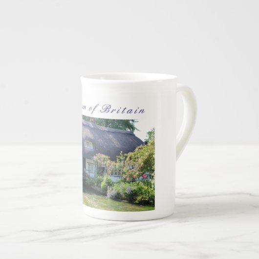 Britische Knochen-Chinaschale ("ich träume von Porzellantasse (Vorderseite Rechts)