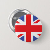 britische Königreich-Flagge Button (Vorne & Hinten)