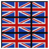 Britische Königreich-Flagge Stoff (Nahaufnahme)