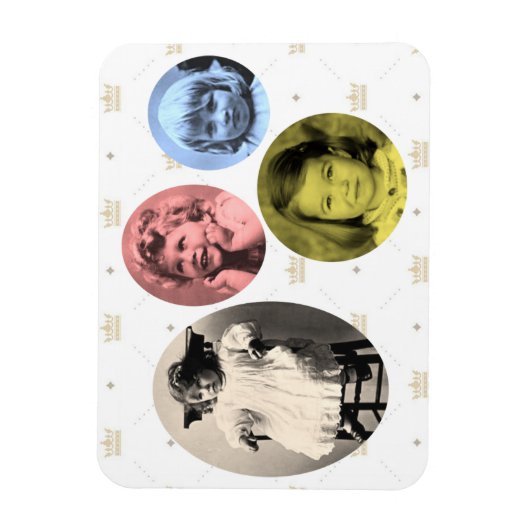 Britische Königsmädchen Magnet (Vertikal)