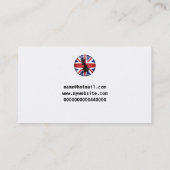 BRITISCHE Kugel, Ihr Name hier Visitenkarte (Rückseite)