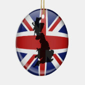 BRITISCHE Kugel Keramik Ornament (Rechts)