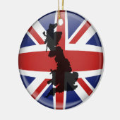 BRITISCHE Kugel Keramik Ornament (Links)