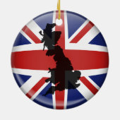 BRITISCHE Kugel Keramik Ornament (Hinten)