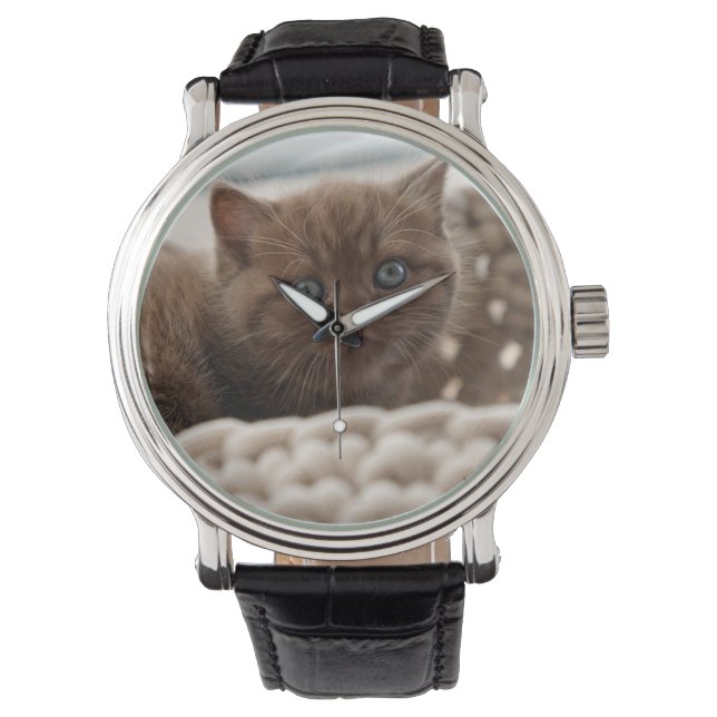 Britische Kurzhaar, Kitten, Katze Armbanduhr (Vorderseite)