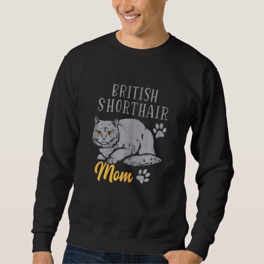 Britische Kurzhaar-Mama Kurzhaarkatzen Sweatshirt (Vorderseite)