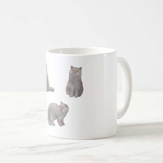 Britische Kurzhaarkatze Magic Kaffeetasse (VorderseiteRechts)