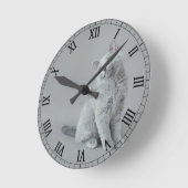 Britische Kurzhaarküche Runde Wanduhr (Winkel)