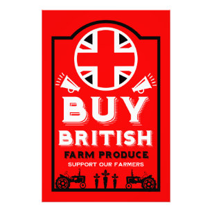 Britische Landwirtschaftsunterstützung Fotodruck