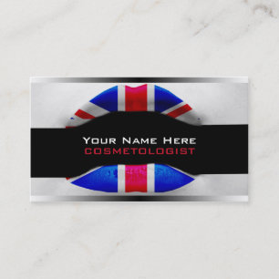 Britische Make-up Artist Business Cards Visitenkarte