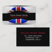 Britische Make-up Artist Business Cards Visitenkarte (Vorne/Hinten)