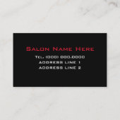 Britische Make-up Artist Business Cards Visitenkarte (Rückseite)