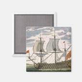 Britische Marine: ein erstklassiges Schiff, das di Magnet (Vorderseite/Rückseite)