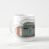 Britische Mark 1 Tank Kaffeetasse (Vorderseite Links)