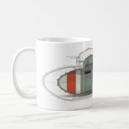 Britische Mark 1 Tank Kaffeetasse (Links)