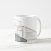 Britische Mark 1 Tank Kaffeetasse (VorderseiteRechts)