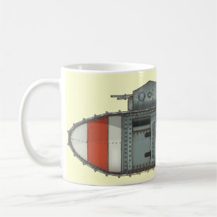 Britische Mark 1 Tank Kaffeetasse