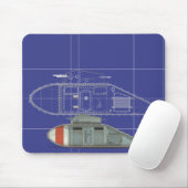 Britische Mark 1 Tank Mousepad (Mit Mouse)