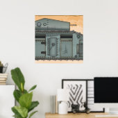 Britische Mark 1 Tank Poster (Heimbüro)