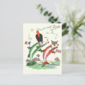 Britische Militärfisch-Sterne Postkarte (Stehend Vorderseite)