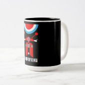 Britische Mod 1964 Zweifarbige Tasse (VorderseiteRechts)