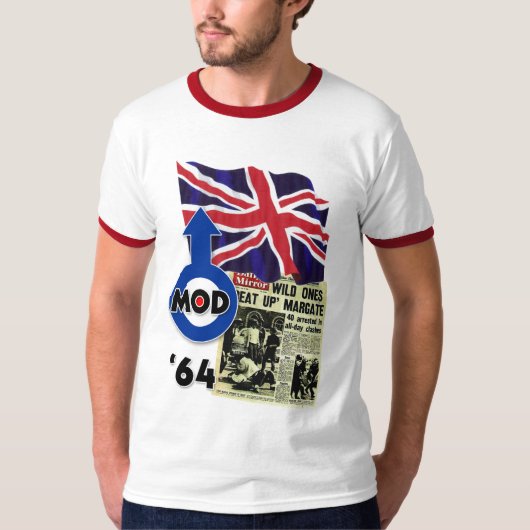 Britische Mods verwüsten Margate T-Shirt (Vorderseite)