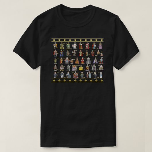 Britische Monarchen Das komplette Set (Alternative T-Shirt (Design vorne)