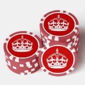 Britische Monarchenkrone Pokerchips (Stapel)