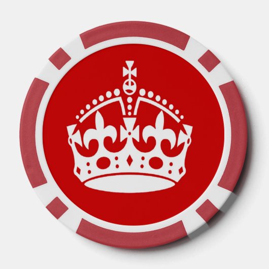 Britische Monarchenkrone Pokerchips (Rückseite)