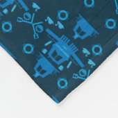 Britische Narrowboat-Geschenke Fleecedecke (Ecke)
