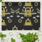 Britische Narrowboat-Geschenke Geschirrtuch (Gefaltet)