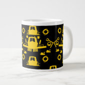 Britische Narrowboat-Geschenke Jumbo-Tasse (Vorderseite Rechts)